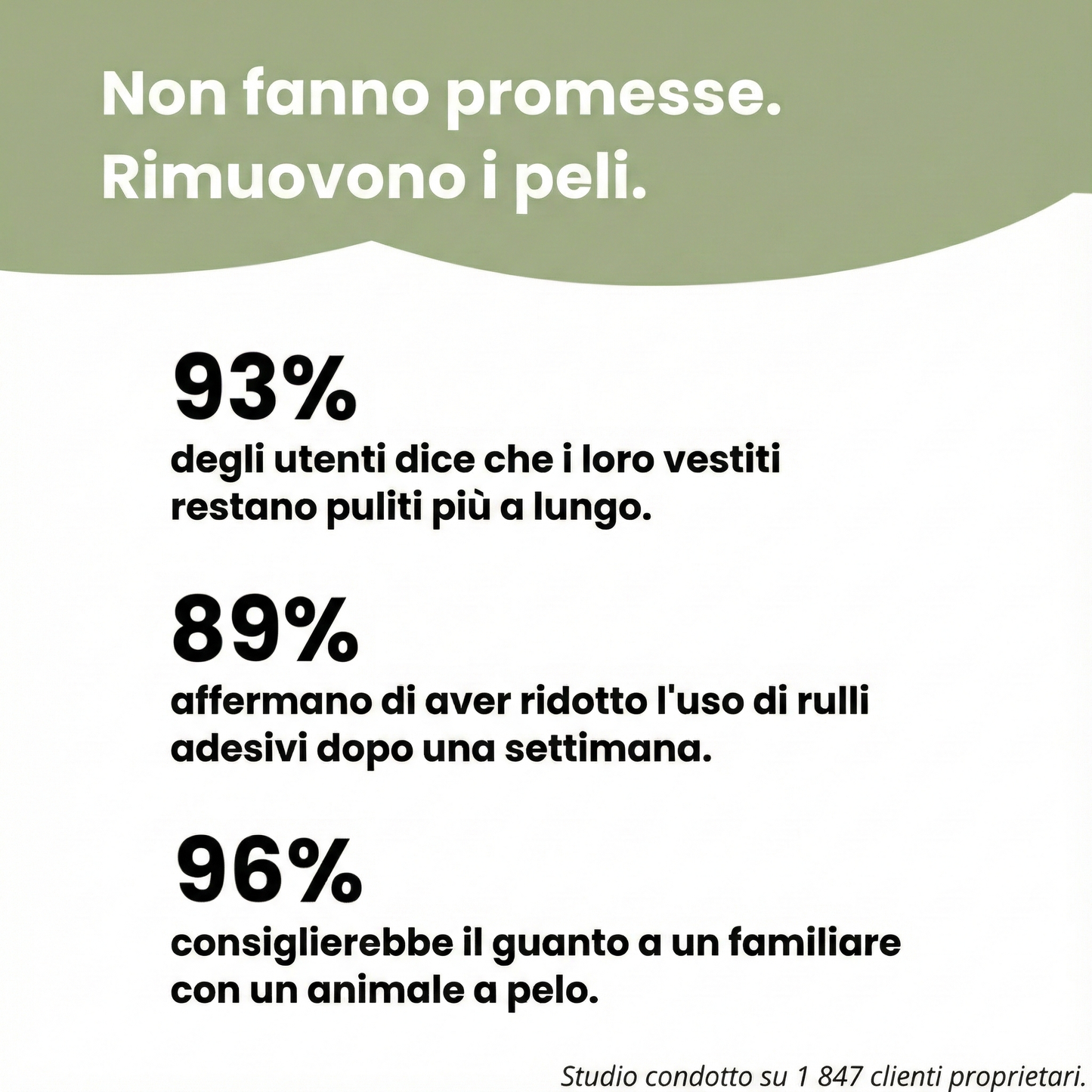 Guanto antipelo riutilizzabile