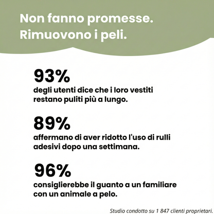 Guanto antipelo riutilizzabile